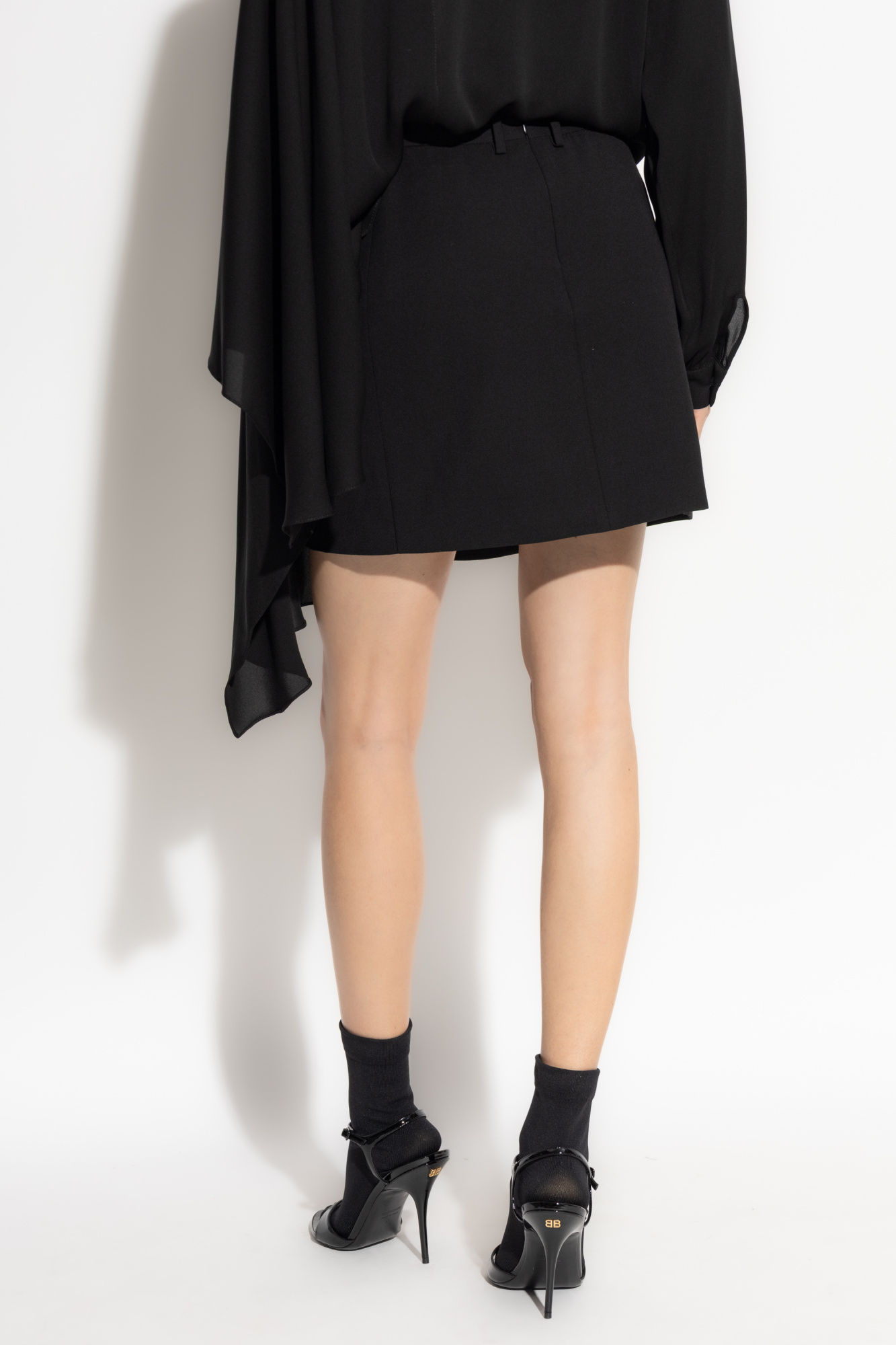スカート BALENCIAGA SKIRT (838765TRT01 1000) Balenciaga Skirt with decorative buttons | Women's Clothing